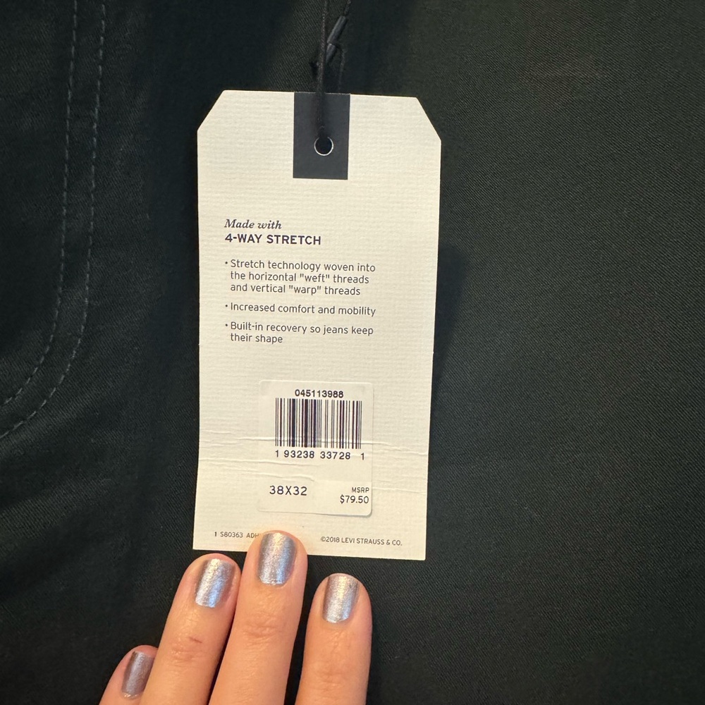 Levi's Men's Forest Green 511 Slim Jean Sz 38 - Picture 3 of 5
